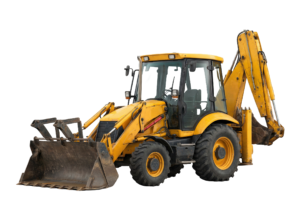 3D Backhoe Loader Tractor Vehicle