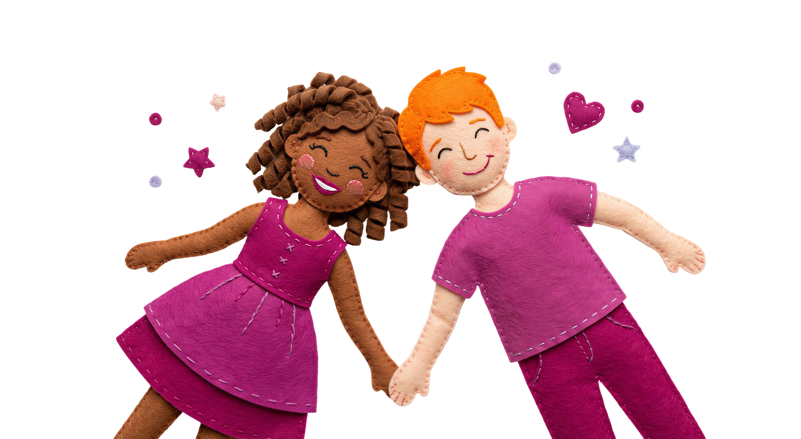 3D Cute Boy and Girl Dancing Together Transparent Background