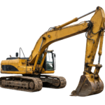 3D Yellow Excavator Digger Construction Vehicle
