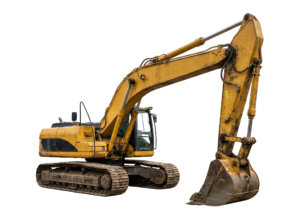 3D Yellow Excavator Digger Construction Vehicle