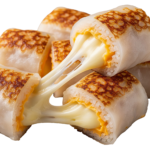 Baked Spring Rolls with Melted Cheese Food Transparent Background
