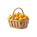 Basket of Fresh Mandarin Oranges