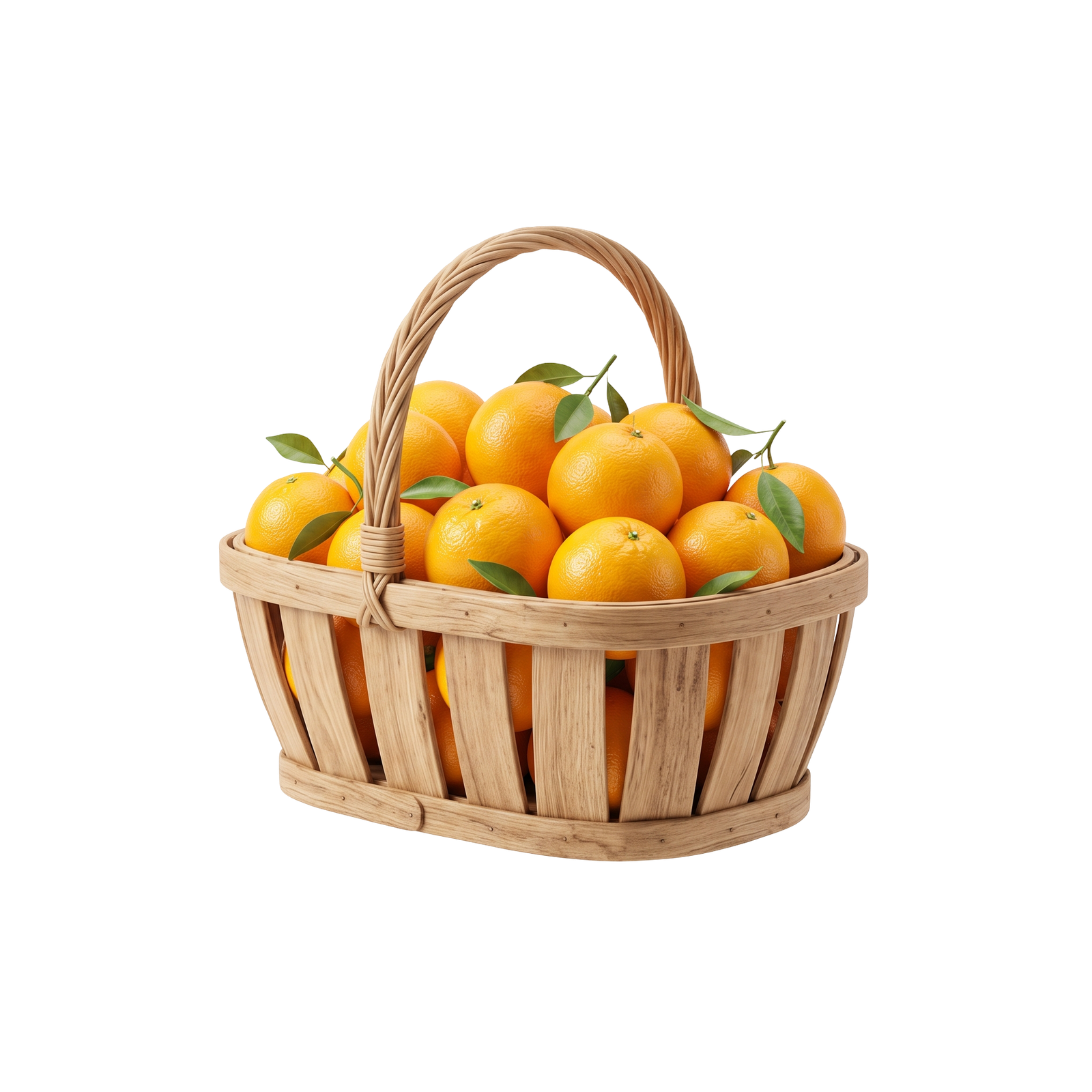 Basket of Fresh Mandarin Oranges