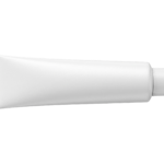Blank White Cosmetic Cream Tube Packaging Isolated