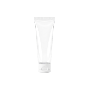 Blank White Plastic Cosmetic Cream Tube Isolated