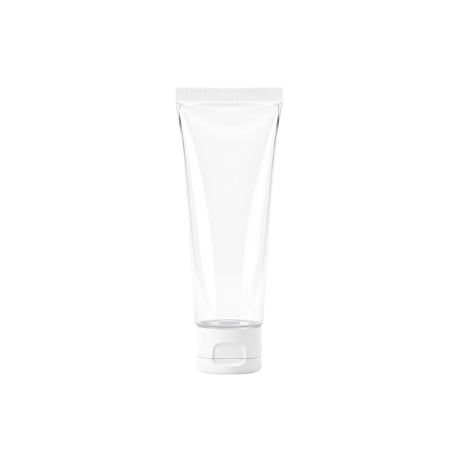 Blank White Plastic Cosmetic Cream Tube Isolated