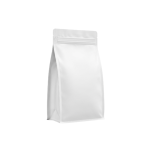 Blank White Pouch Bag Food Packaging Isolated