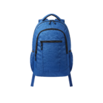 Blue backpack, isolated on white.