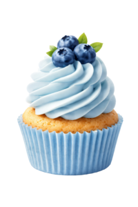 Blueberry Cupcake Cream Dessert Transparent Background