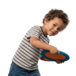 Boy Playing Frisbee Outdoor Game Activity Transparent Background