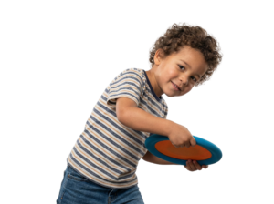 Boy Playing Frisbee Outdoor Game Activity Transparent Background