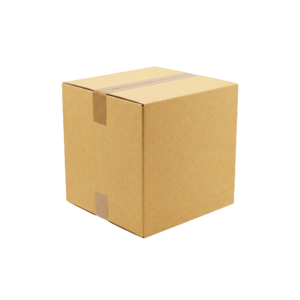 Brown Cardboard Box Package Isolated