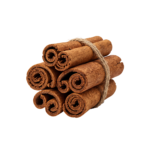 Cinnamon Bark Sticks Bundle Tied with String Isolated