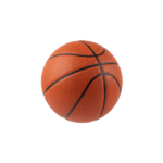 Classic Orange Basketball Isolated