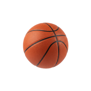Classic Orange Basketball Isolated