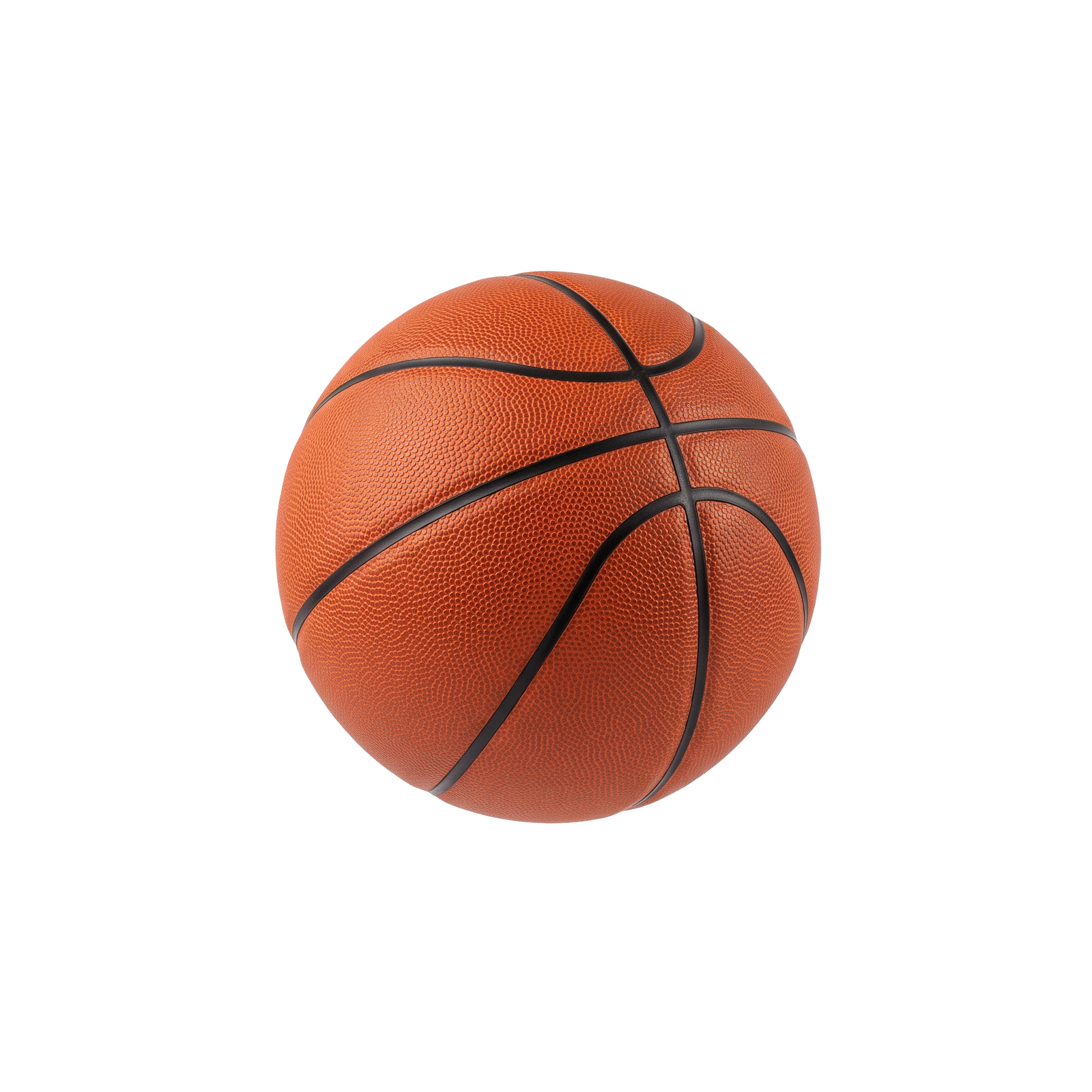 Classic Orange Basketball Isolated