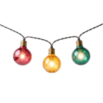 Colorful Christmas String Lights Hanging