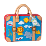 Colorful Toy Suitcase Luggage Bag Transparent Background