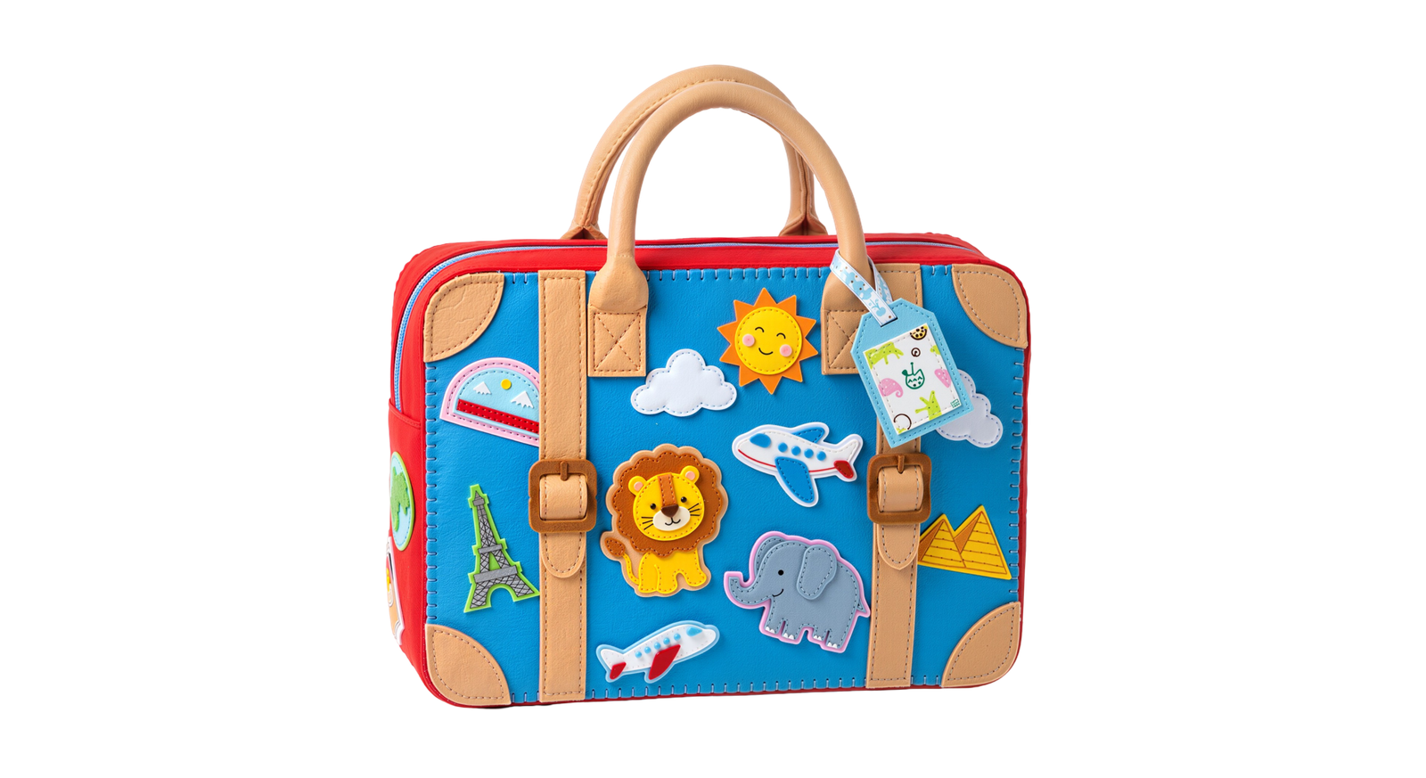 Colorful Toy Suitcase Luggage Bag Transparent Background