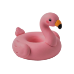 Cute 3D Pink Flamingo Swim Ring Float Transparent Background