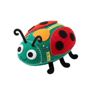 Cute Felt Ladybug Toy Craft Transparent Background