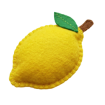 Cute Felt Lemon Fruit Craft Transparent Background