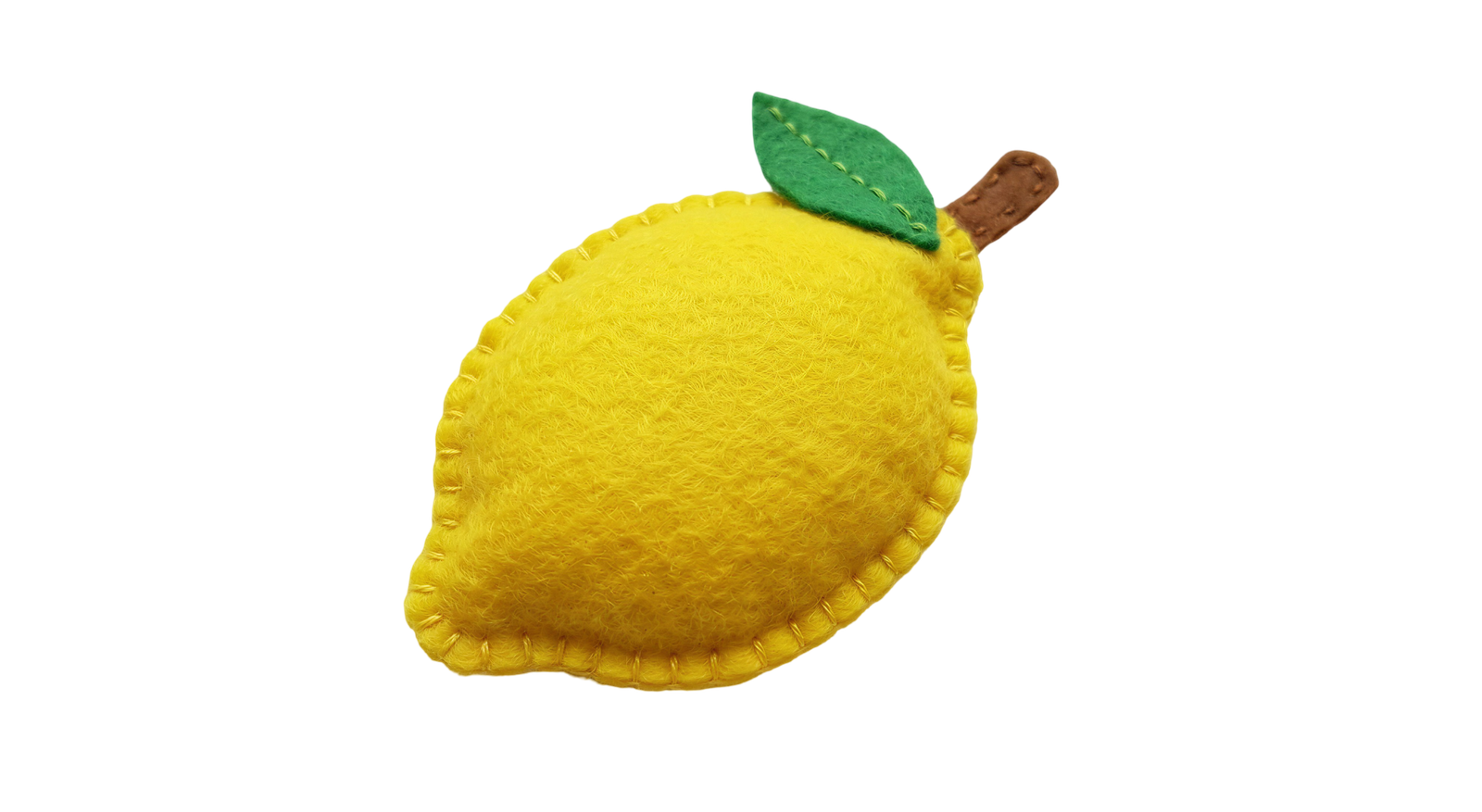 Cute Felt Lemon Fruit Craft Transparent Background
