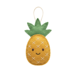 Cute Felt Pineapple Hanging Ornament Transparent Background