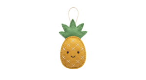 Cute Felt Pineapple Hanging Ornament Transparent Background