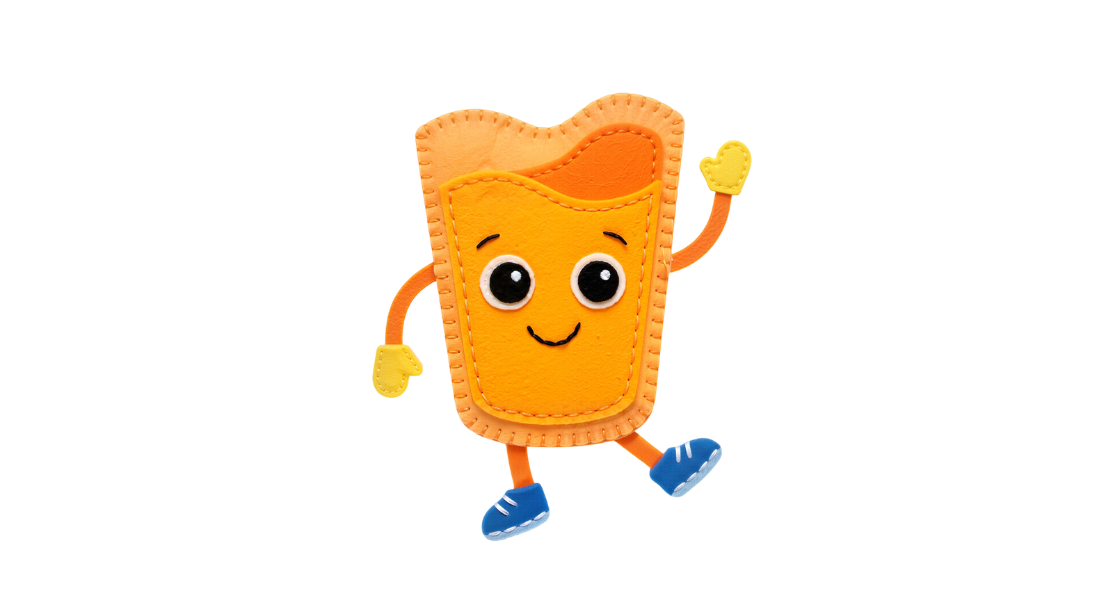 Cute Juice Glass Box Character Dancing Transparent Background