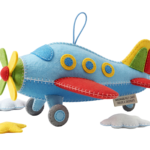 Cute Toy Airplane Flying Propeller Plane Transparent Background