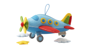 Cute Toy Airplane Flying Propeller Plane Transparent Background