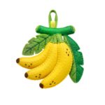Felt Yellow Bananas Fruit Craft Transparent Background