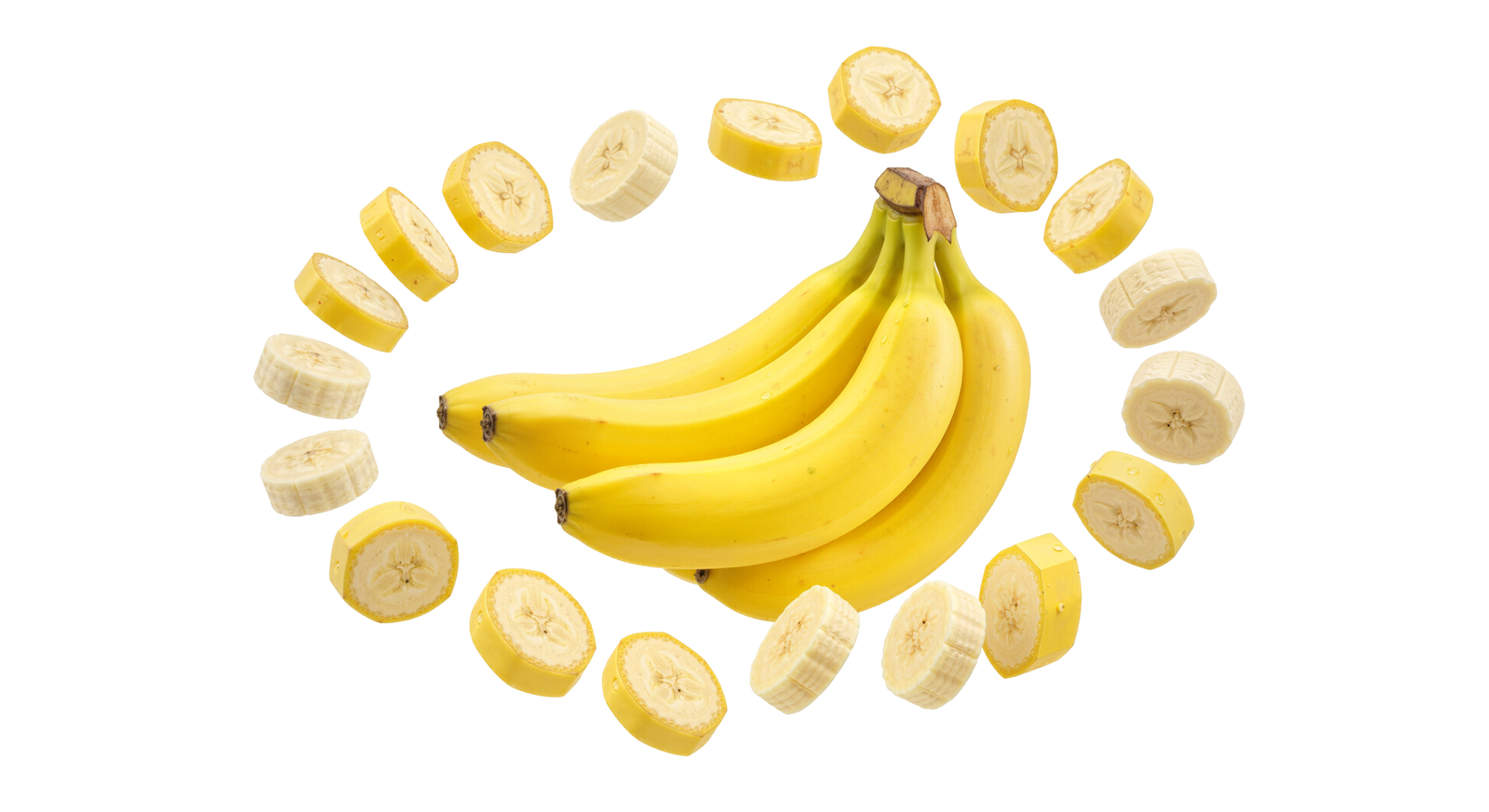 Fresh Bananas and Banana Slices Ring