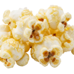 Fresh Butter Popcorn Snack Pile Transparent Background