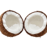 Fresh Cracked Coconut Halves