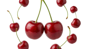 Fresh Red Cherries Fruit Composition