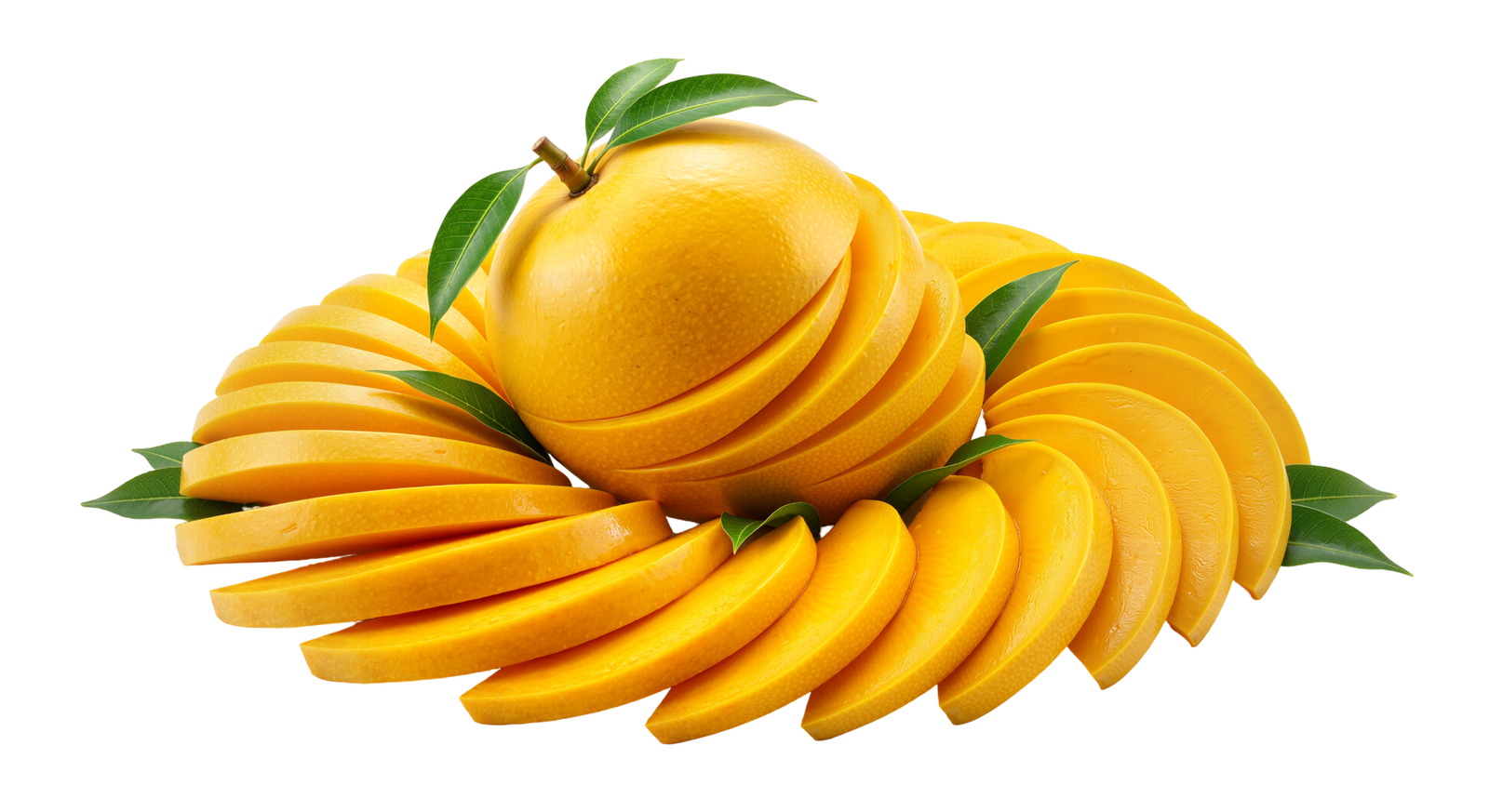 Fresh Ripe Mango Fruit and Slices