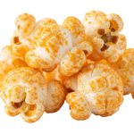 Golden Caramel Popcorn Heap Snack Transparent Background