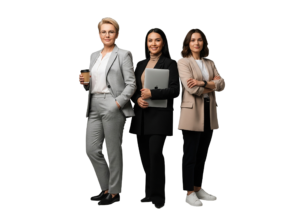 Group of Diverse Businesswomen Standing Together Professional Corporate Team