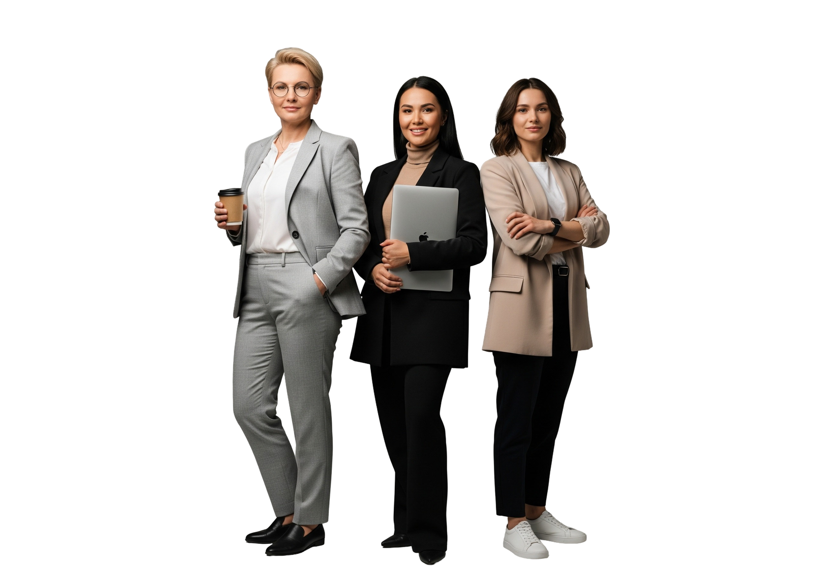 Group of Diverse Businesswomen Standing Together Professional Corporate Team