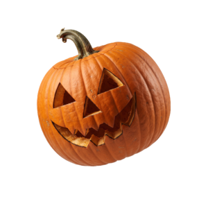 Halloween Jack O Lantern Pumpkin Isolated on Transparent Background