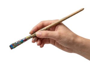 Hand Holding Art Paint Brush Drawing Transparent Background
