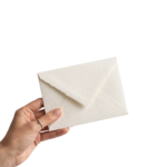 Hand Holding Blank Envelope Letter Mail Isolated