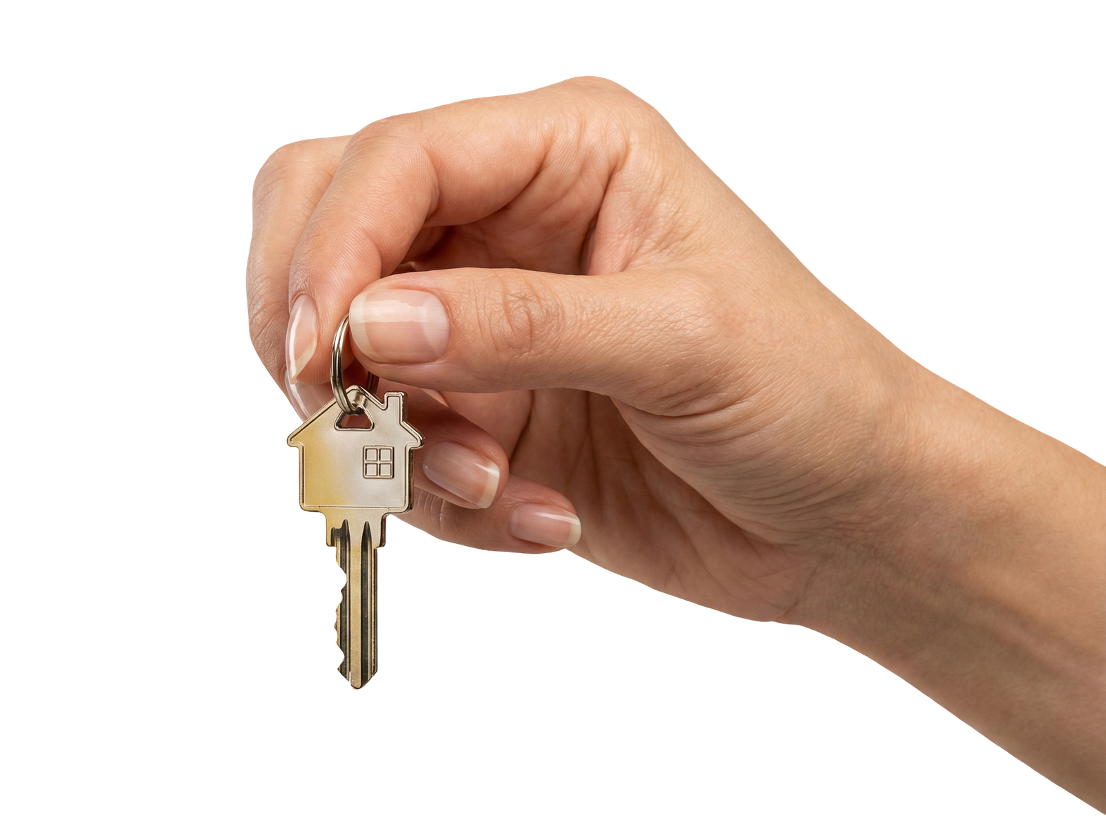 Hand Holding Door House Keys Transparent Background