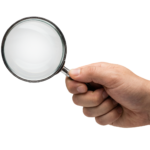 Hand Holding Magnifying Glass Tool Transparent Background