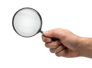 Hand Holding Magnifying Glass Tool Transparent Background