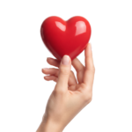Hand Holding Small Red Heart 3D Icon