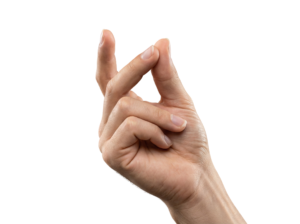 Hand Snapping Fingers Gesture Isolated