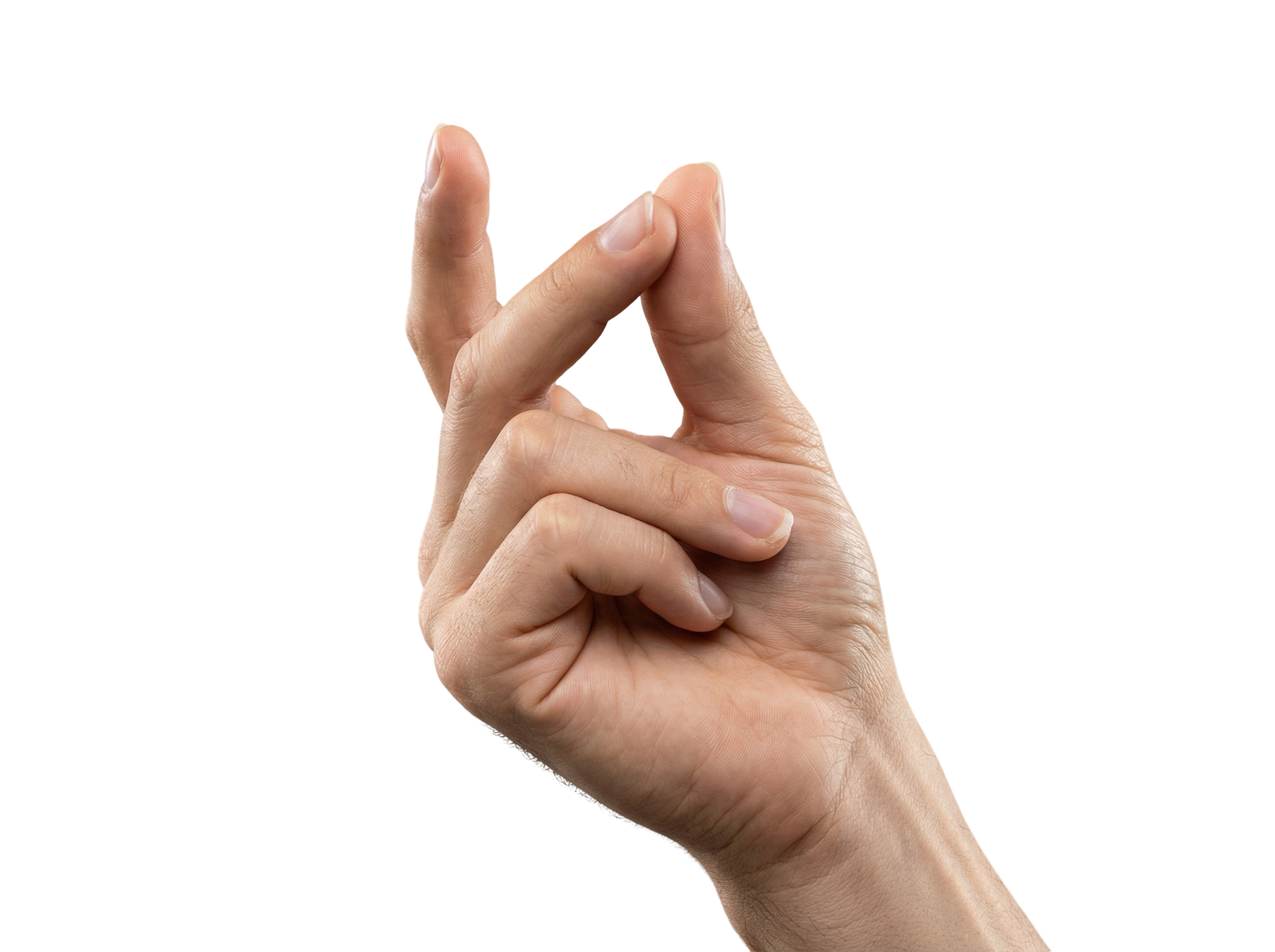 Hand Snapping Fingers Gesture Isolated
